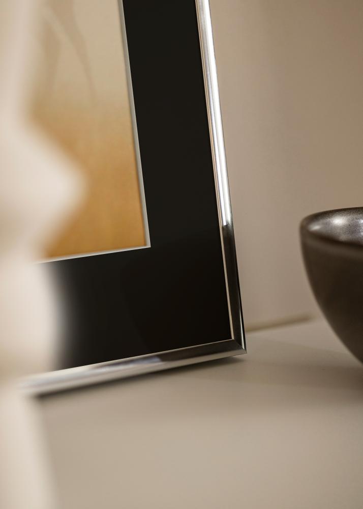 Rám Hliník Strieborný lesklý 40x50 cm - Pasparta Cierna 30x40 cm