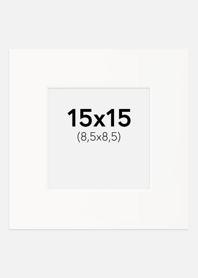 Pasparta Špinavobiela Biely stred 15x15 cm (8,5x8,5)