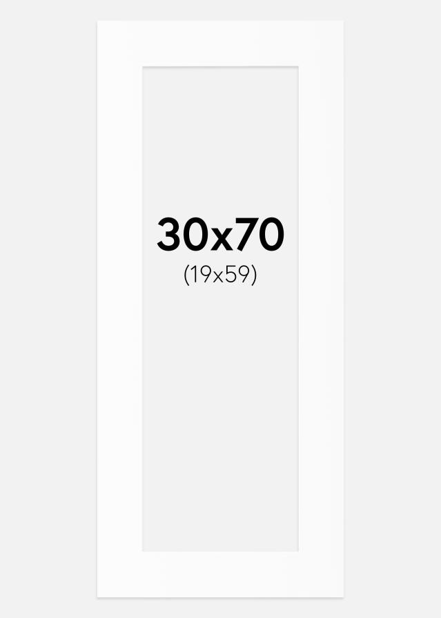 Pasparta Canson Biela Biely stred 30x70 cm (19x59)