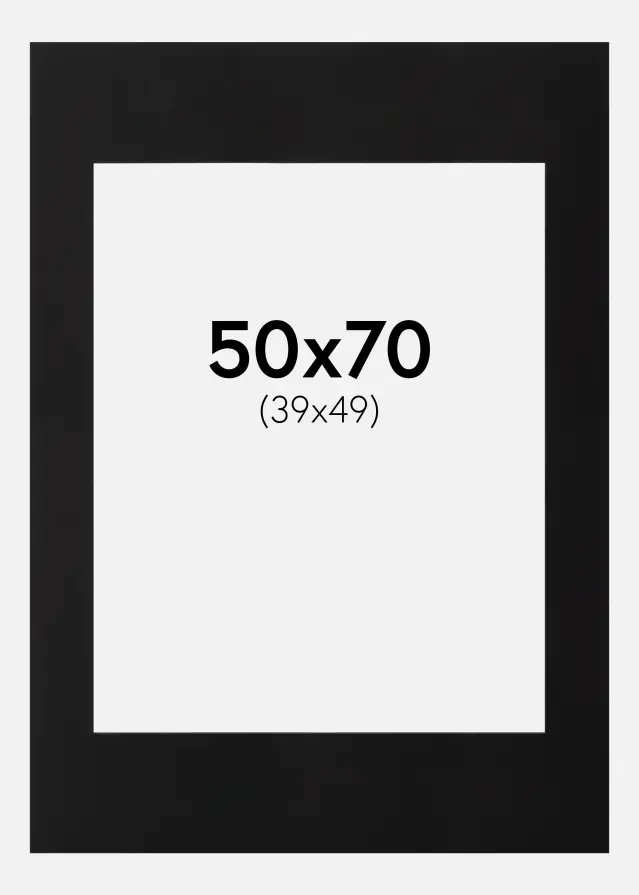 Pasparta Cierna Cierny stred 50x70 cm (39x49)