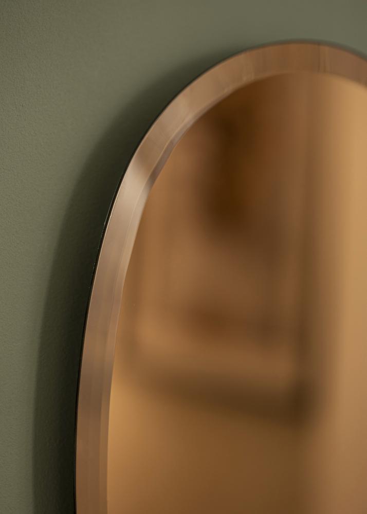 Zrkadlo Wave Rose Gold 55x110 cm