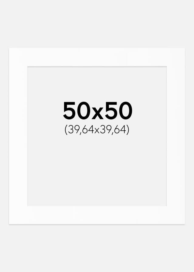 Pasparta Biely Štandard (Biele Jadro) 50x50 cm (39,64x39,64)