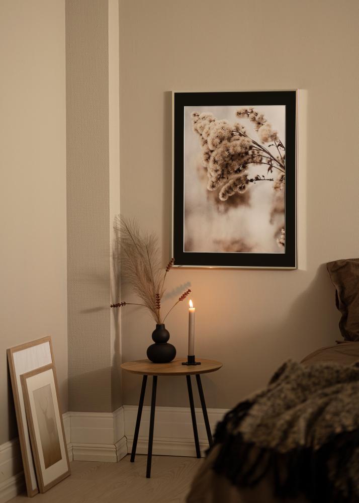 Rám Hliník Strieborný lesklý 40x50 cm - Pasparta Cierna 30x40 cm