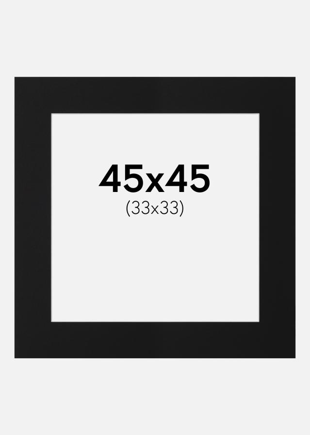 Pasparta Čierny Štandard (Biele Jadro) 45x45 cm (33x33)