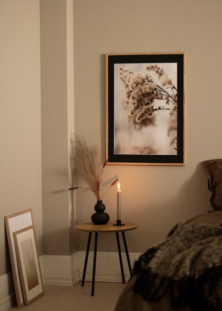 Rám E-Line Dub 30x40 cm - Pasparta Cierna 21x29,7 cm (A4)