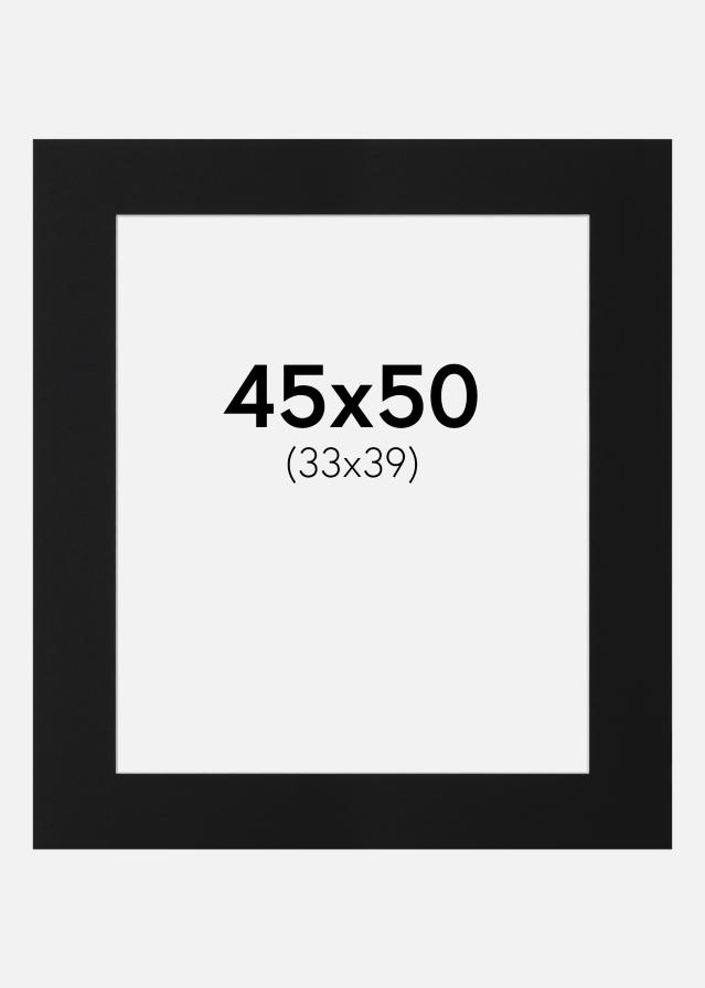 Pasparta Čierny Štandard (Biele Jadro) 45x50 cm (33x39)