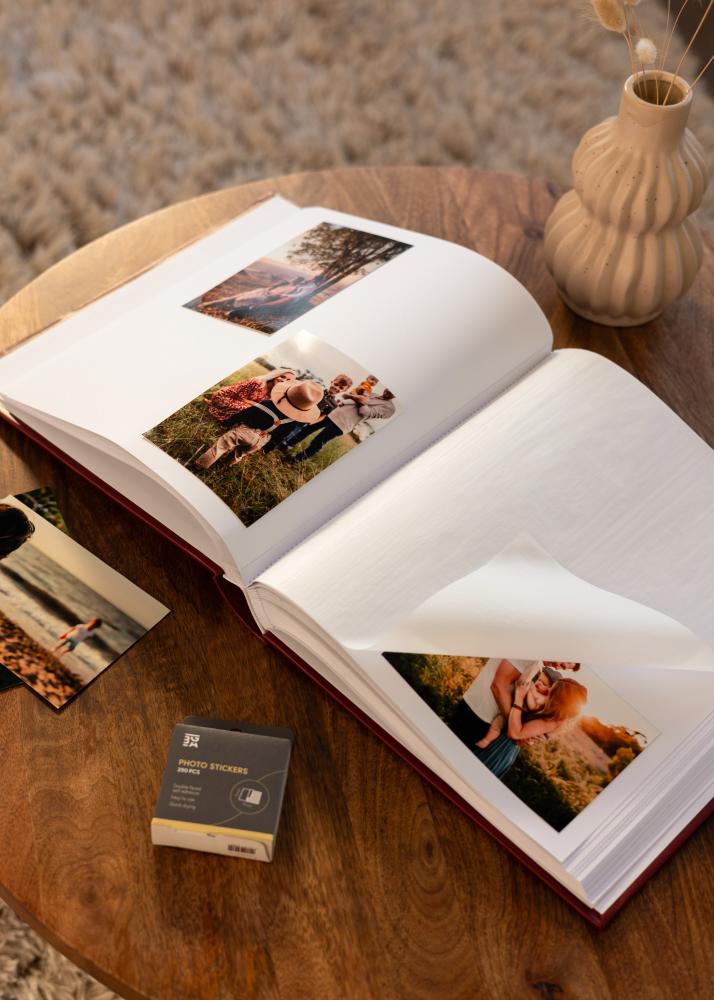 Classico Album Cervená - 30x33 cm (100 Biele Strany / 50 listov)