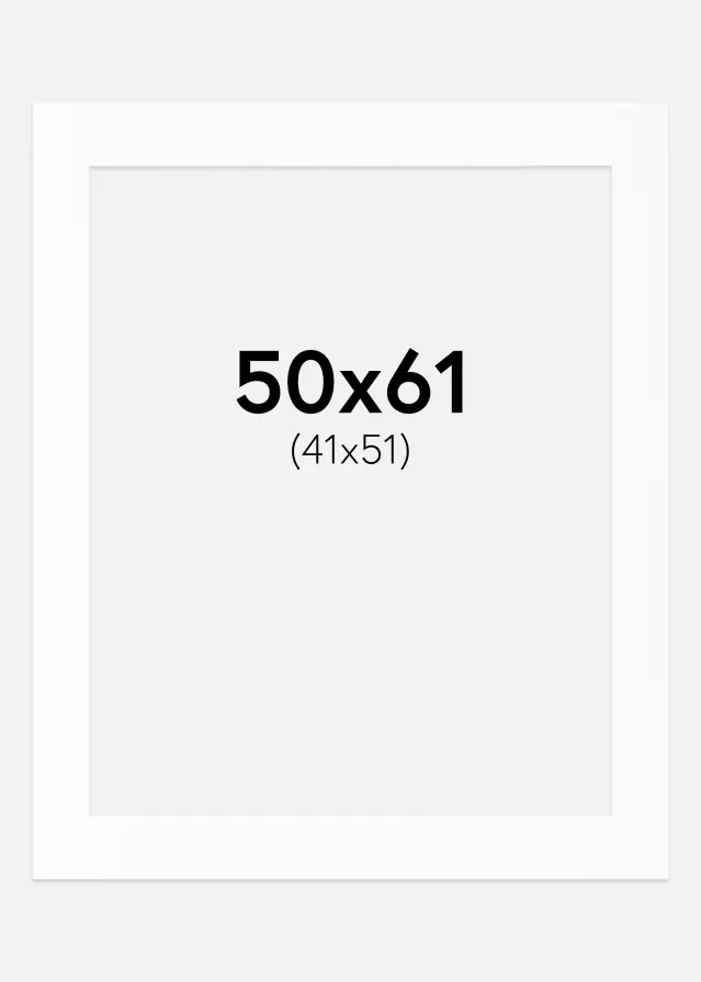 Pasparta Biely Štandard (Biele Jadro) 50x61 cm (41x51)