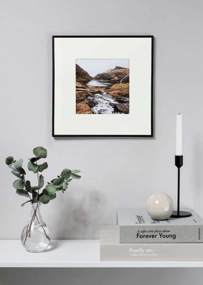 Pasparta XL Biela Biely stred 40x40 cm (19x19)