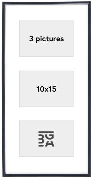 Galeria Multirám Cierna - 3 Obrazy (10x15 cm)