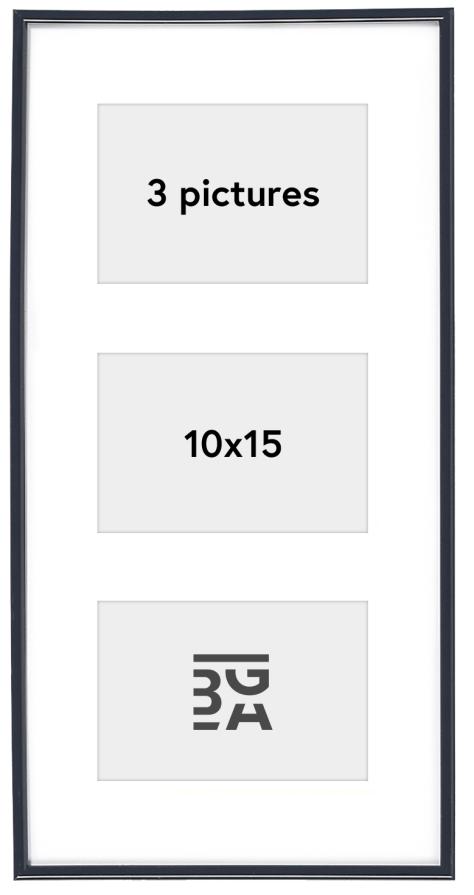 Galeria Multirám Cierna - 3 Obrazy (10x15 cm)