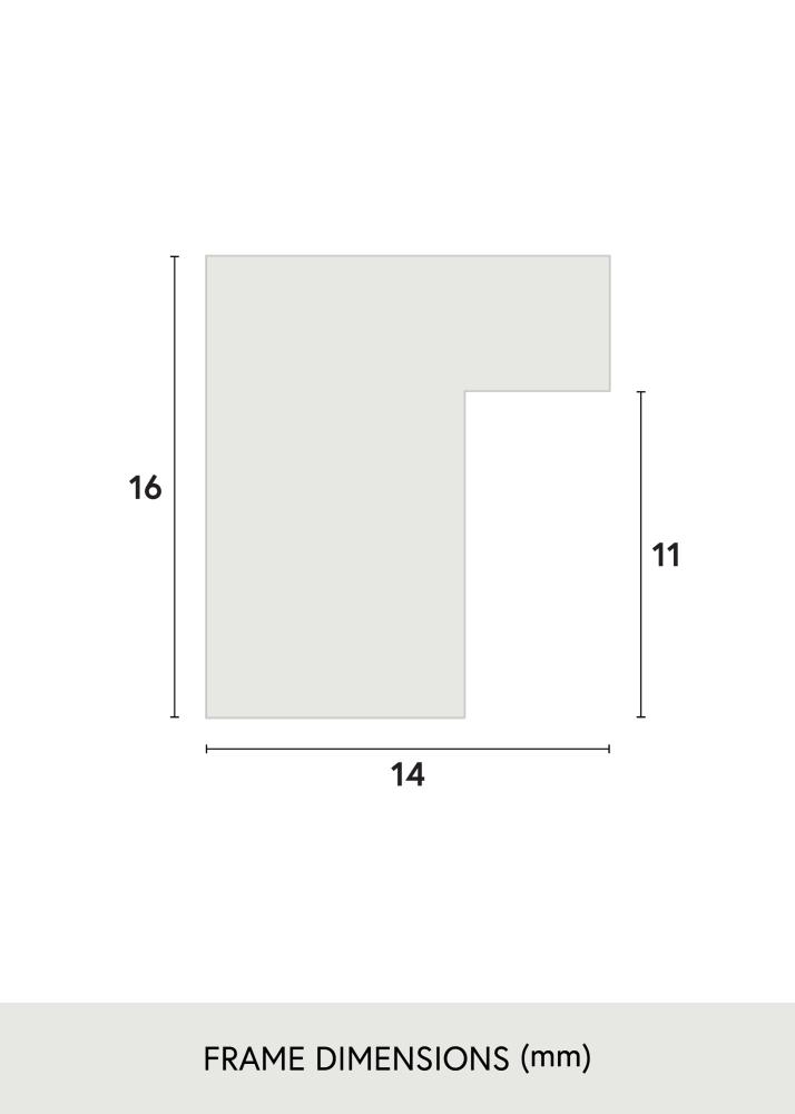 Rám Oban Akrylové sklo Biela 40x50 cm