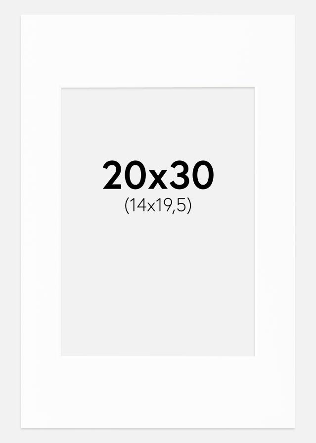 Pasparta Canson Biela Biely stred 20x30 cm (14x19,5)