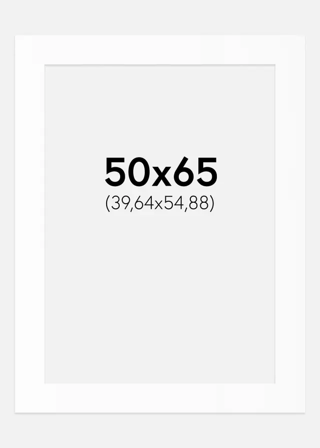 Pasparta Biely Štandard (Biele Jadro) 50x65 cm (39,64x54,88)
