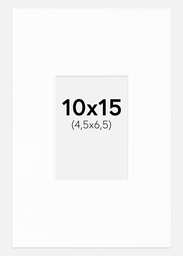 Pasparta Canson Biela Biely stred 10x15 cm (4,5x6,5)