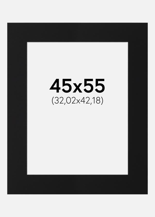 Pasparta Čierny Štandard (Biele Jadro) 45x55 cm (32,02x42,18)