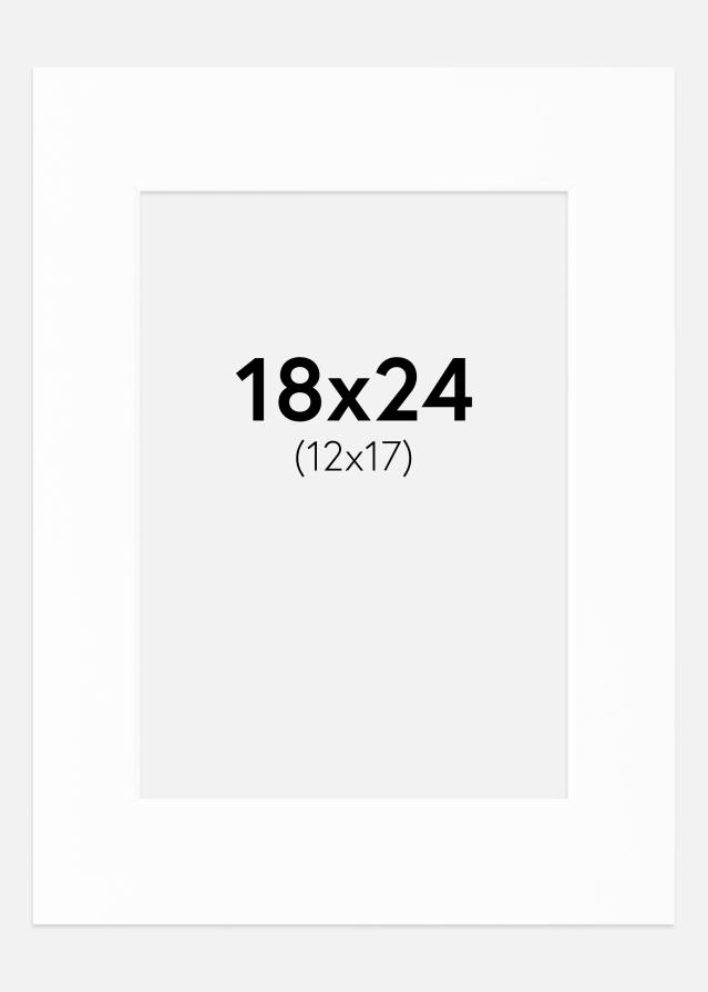 Pasparta Canson Biela Biely stred 18x24 cm (12x17)