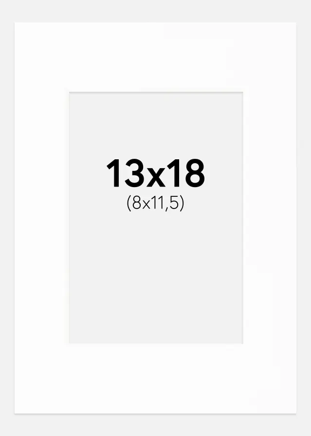 Pasparta Canson Biela Biely stred 13x18 cm (8x11,5)