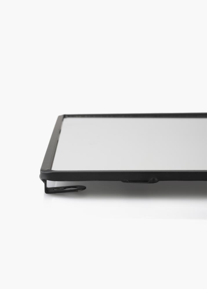 KAILA Zrkadlo s polica - Cierna 31x60 cm