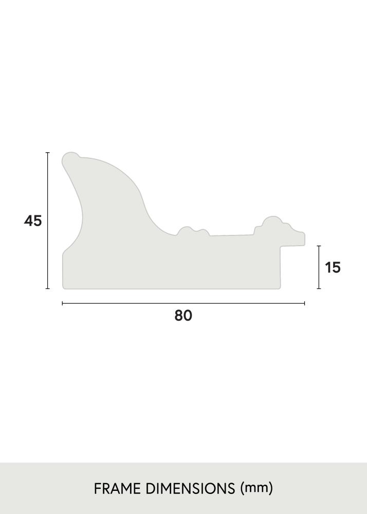 Rám Scarborough Akrylové sklo Čierna 20x30 cm