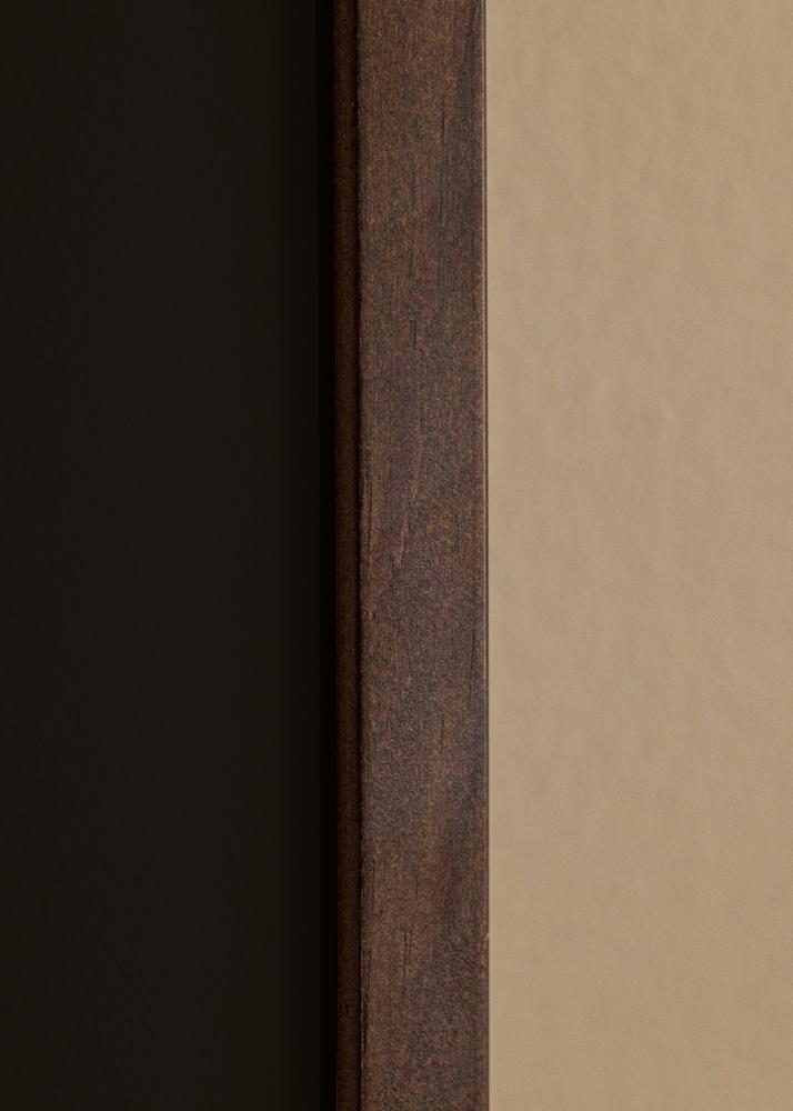 Rám E-Line Orech 30x40 cm - Pasparta Cierna 20x28 cm