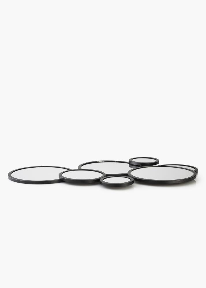 KAILA Zrkadlo Bubbles - Cierna 72x43 cm