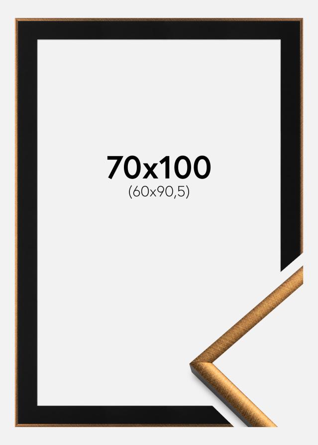 Rám New Lifestyle Bronz 70x100 cm - Pasparta Cierna 61x91,5 cm