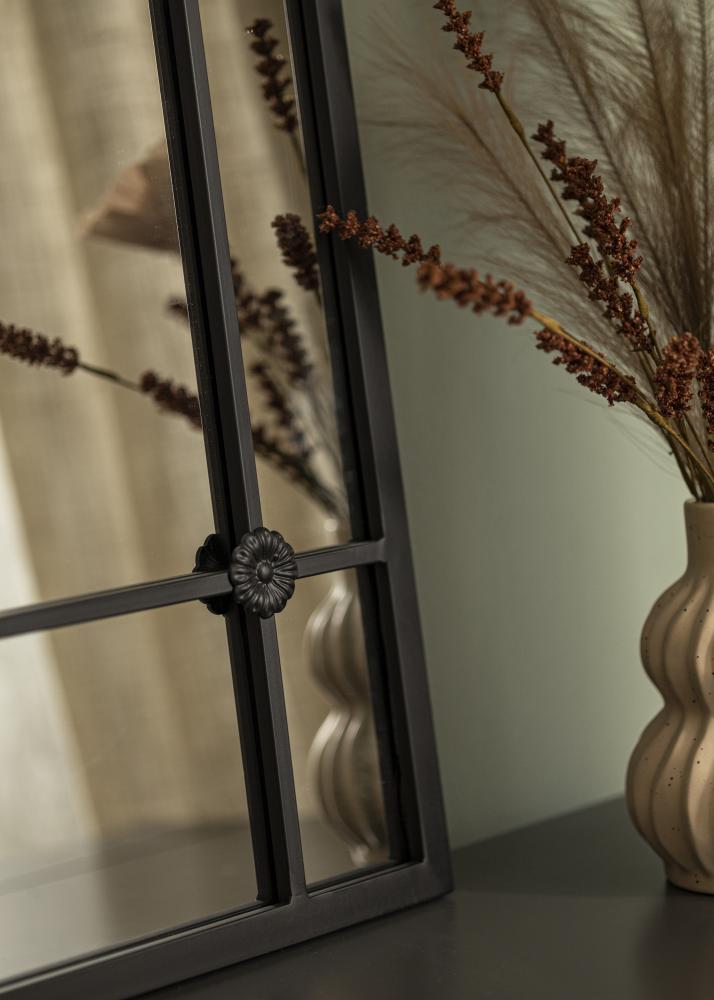Zrkadlo Fairytale Window Cierna 60x100 cm