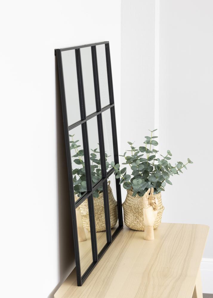 KAILA Zrkadlo Squares - Cierna 90x90 cm