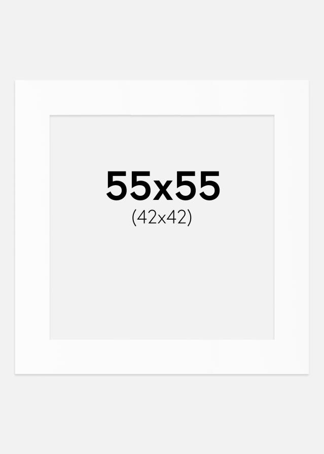 Pasparta Biely Štandard (Biele Jadro) 55x55 cm (42x42)