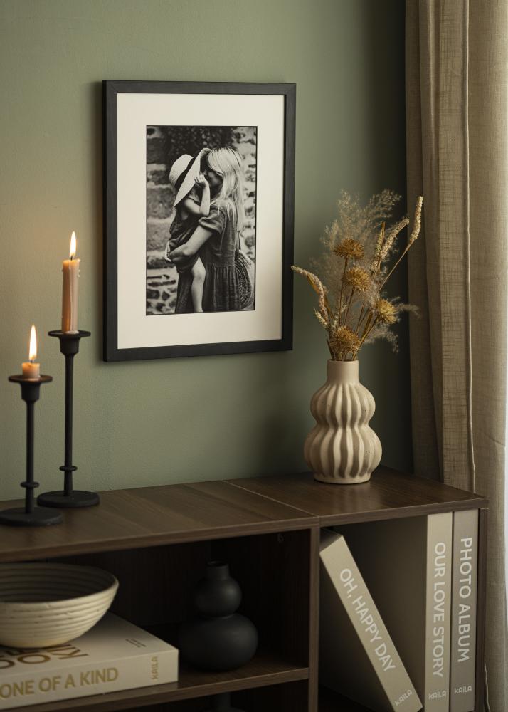 Pasparta Biela Cierny stred 24x30 cm (17x23 cm)