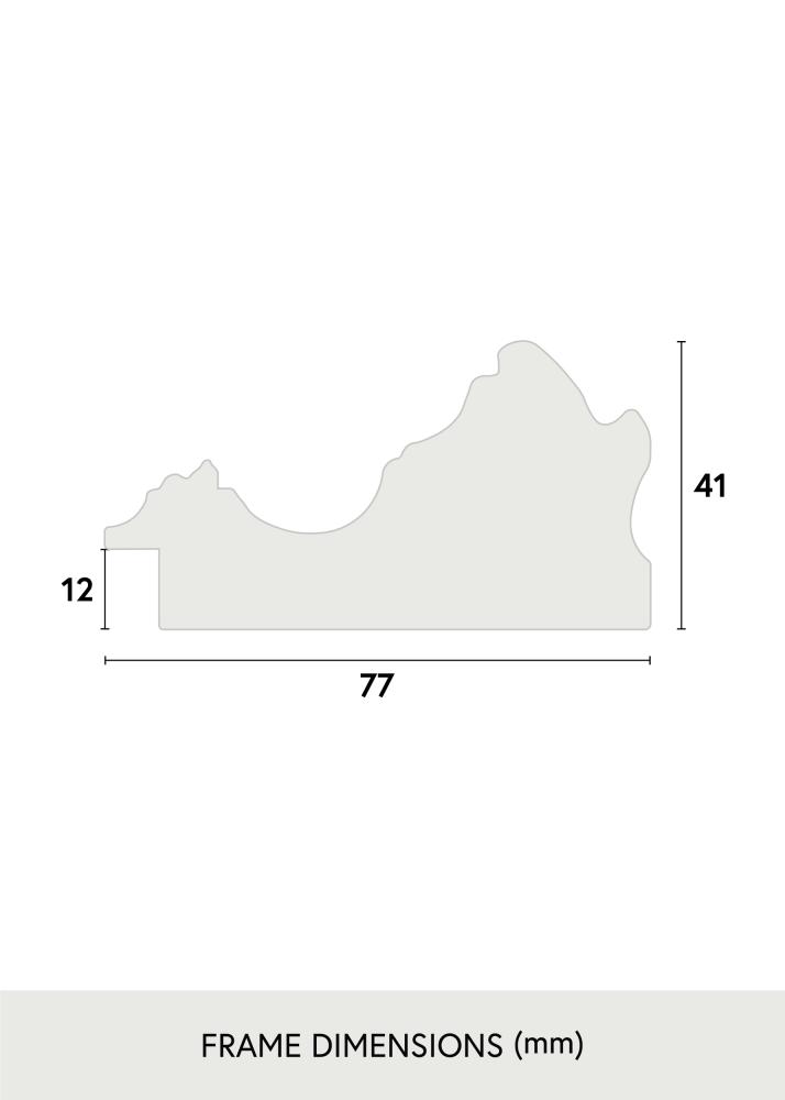 Rám Muskö Zlatá - Lubovolný rozmer