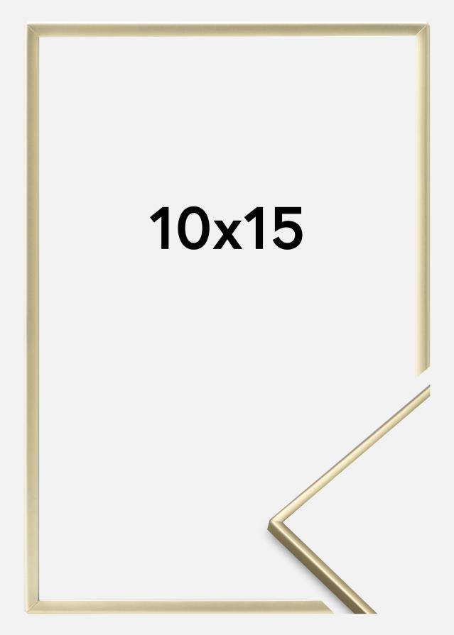 Rám Hladký Kov Zlatá 10x15 cm