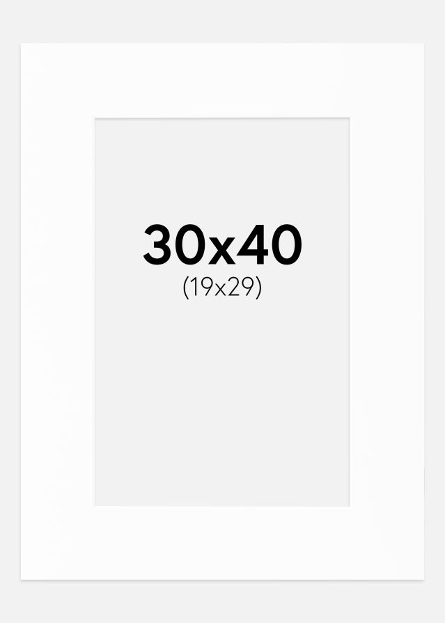 Pasparta Canson Biela Biely stred 30x40 cm (19x29)