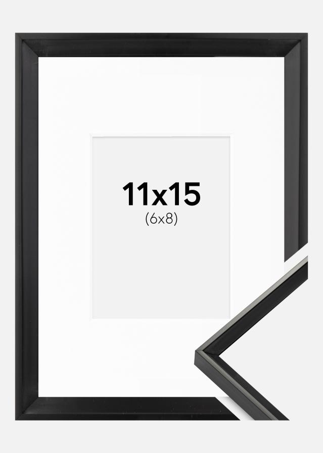 Rám Desire Cierna 10x15 cm - Pasparta Biela 7x9 cm