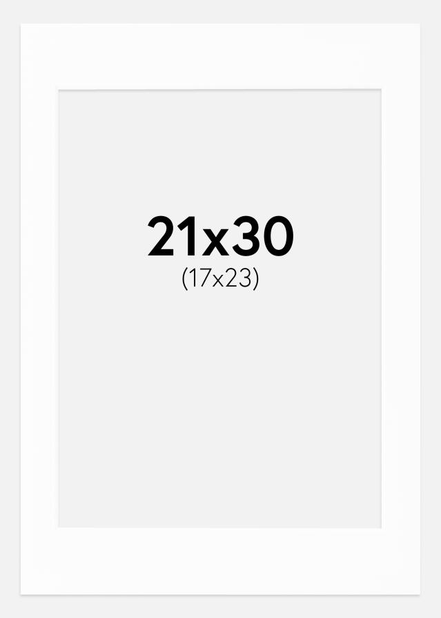 Pasparta Canson Biela Biely stred 21x30 cm (17x23)