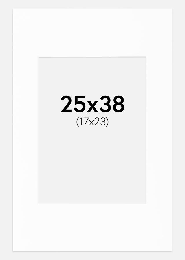 Pasparta Canson Biela Biely stred 25x38 cm (17x23)