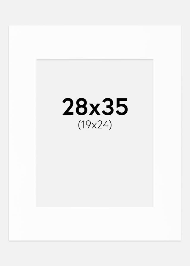 Pasparta Canson Biela Biely stred 28x35 cm (19x24)