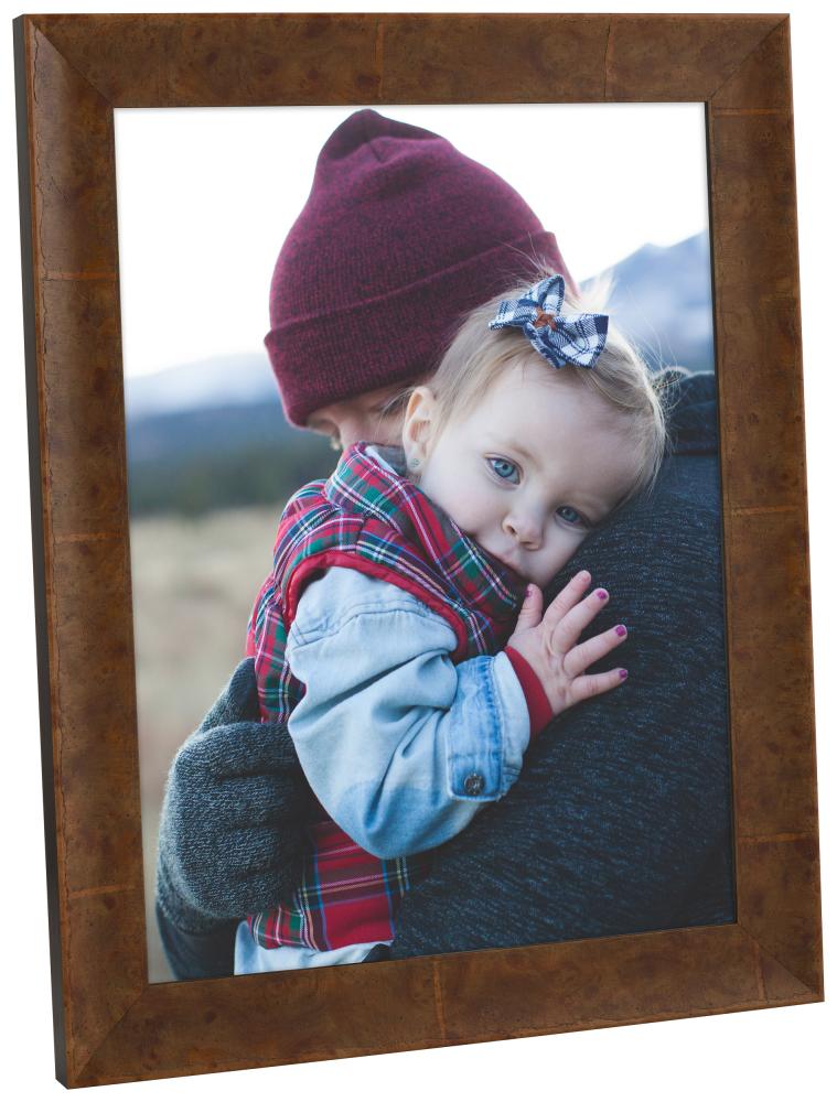 Rám Ribe Svetlohnedá Drevená dýha - Lubovolný rozmer