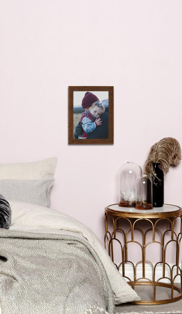 Rám Ribe Svetlohnedá Drevená dýha - Lubovolný rozmer