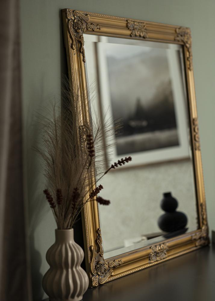 Zrkadlo Bologna Zlatá 80x80 cm