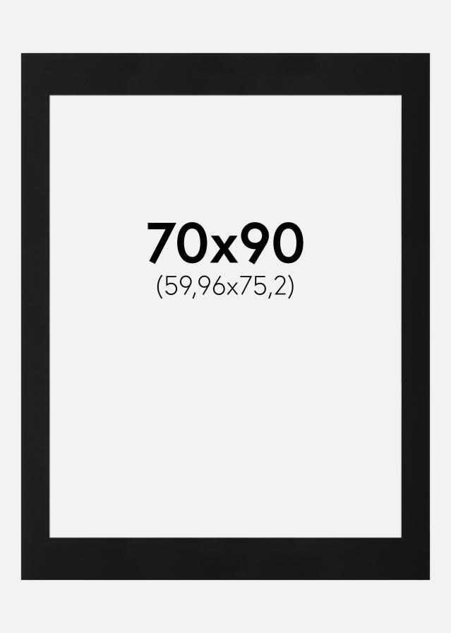 Pasparta Cierna Štandardný Biely stred 70x90 cm (59,96x75,2)