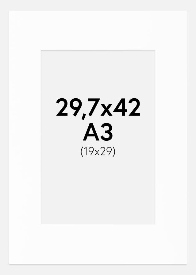 Pasparta Canson Biela Biely stred 29,7x42 cm (19x29)