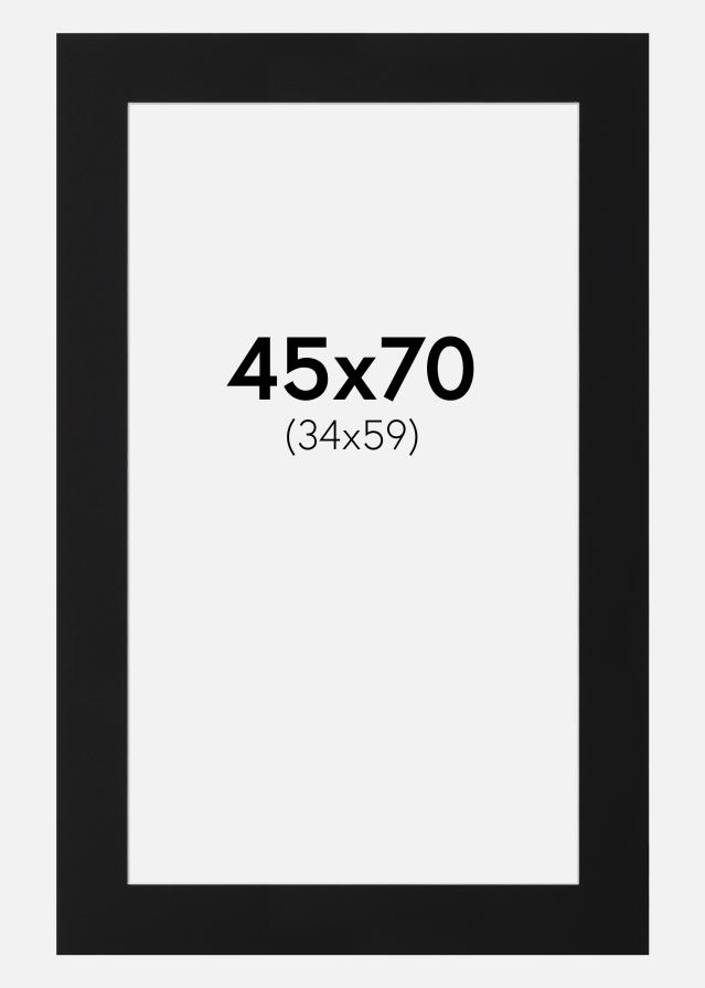 Pasparta Čierny Štandard (Biele Jadro) 45x70 cm (34x59)