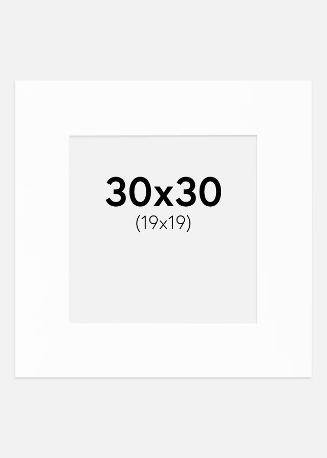 Pasparta Canson Biela Biely stred 30x30 cm (19x19)