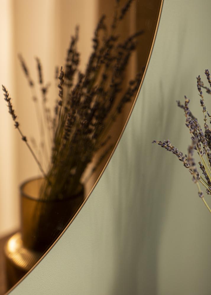 KAILA Okrúhly Zrkadlo Rose Gold 80 cm Ø