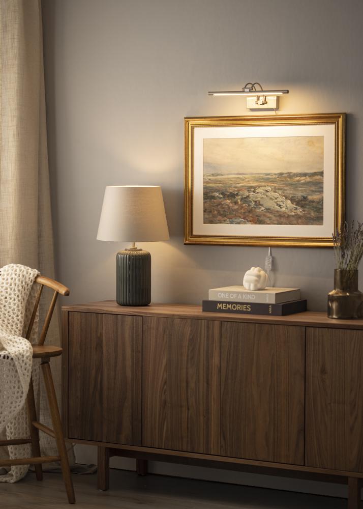 Gunnebo V962 LED obrazové svietidlá 37 cm - Nikel