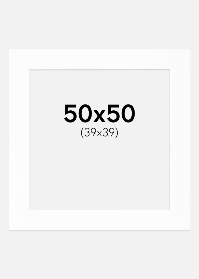 Pasparta Canson Biela Biely stred 50x50 cm (39x39)