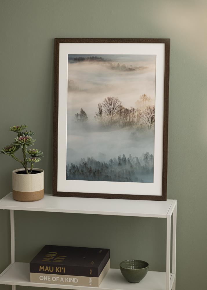 Rám Brown Wood Akrylové sklo 70x100 cm