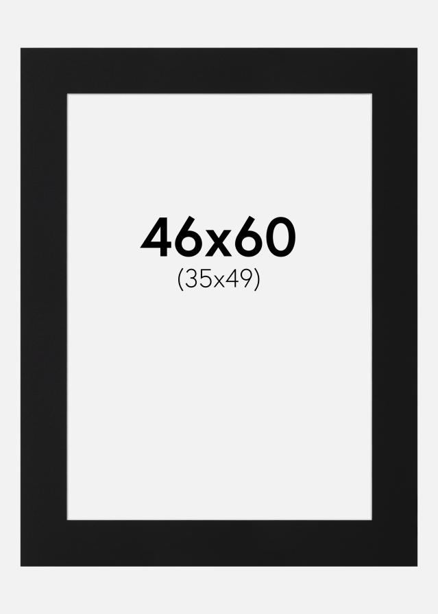 Pasparta Čierny Štandard (Biele Jadro) 46x60 cm (35x49)